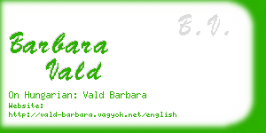 barbara vald business card